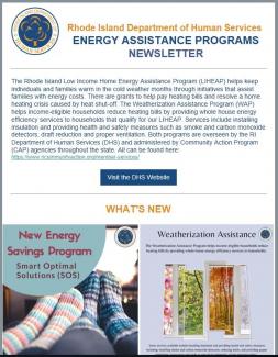 WAP newsletter screenshot